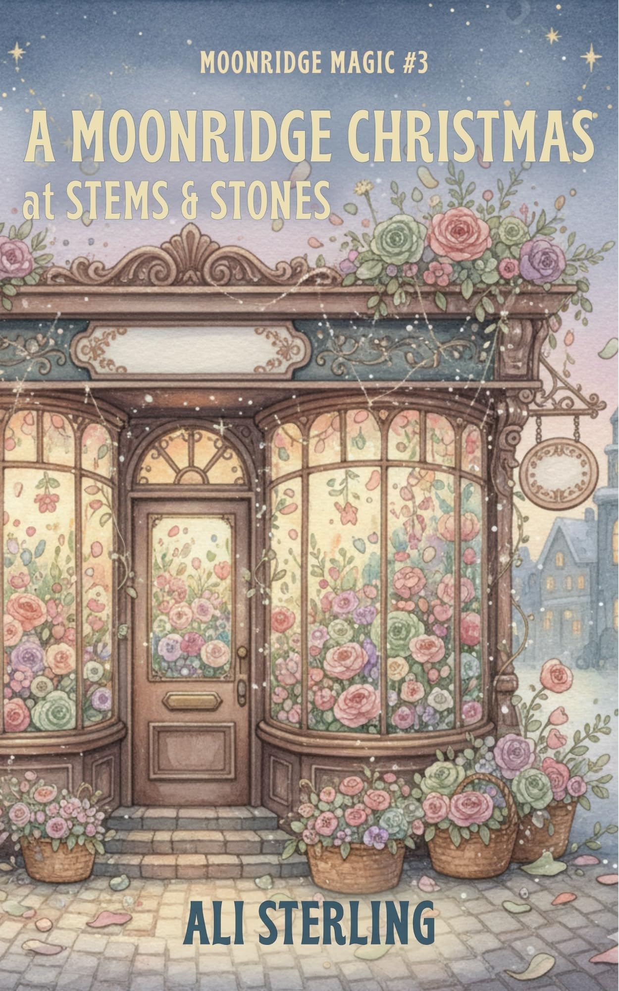 A Moonridge Christmas at Stems & Stones book cover