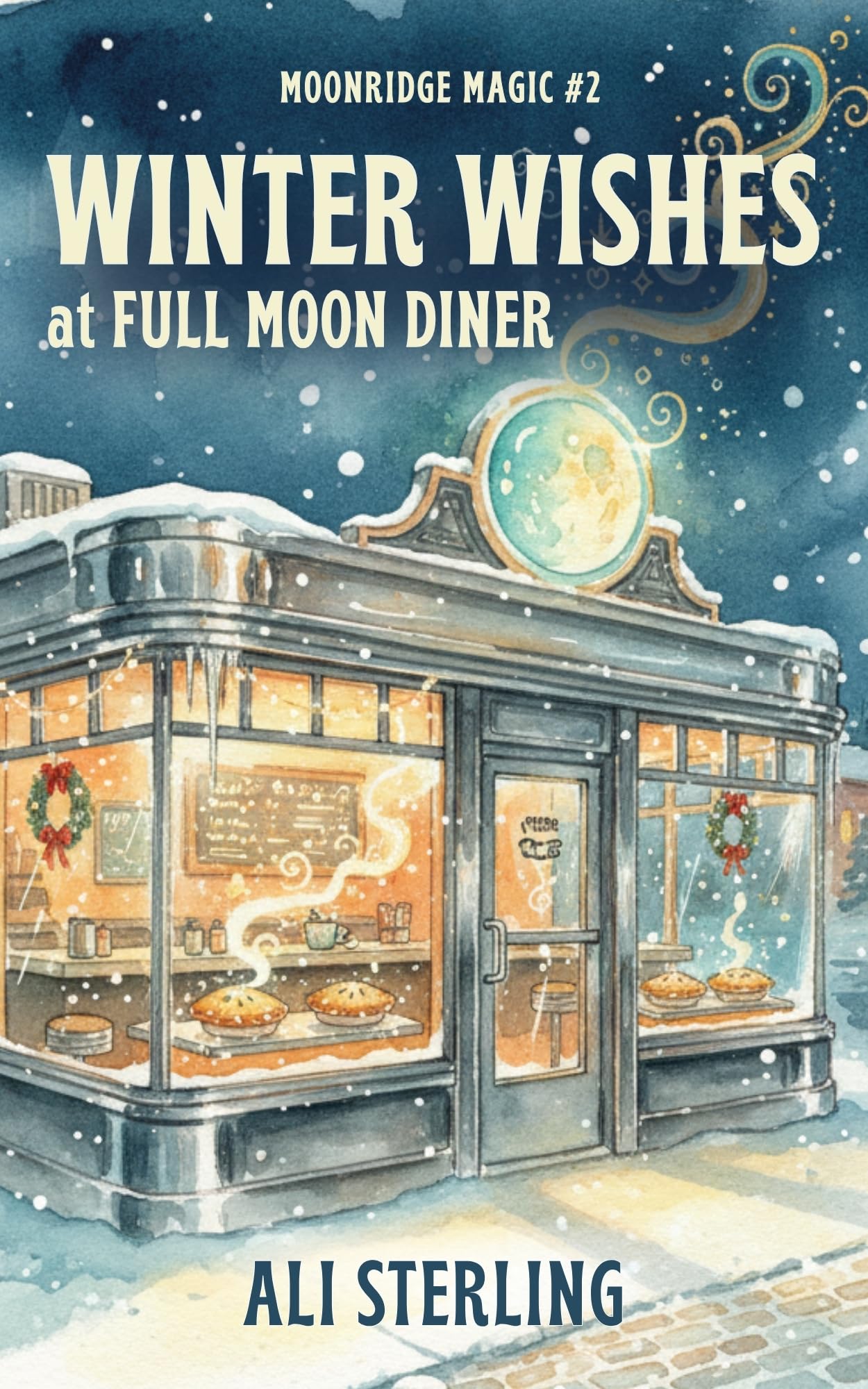 Winter Wishes at Full Moon Diner book cover